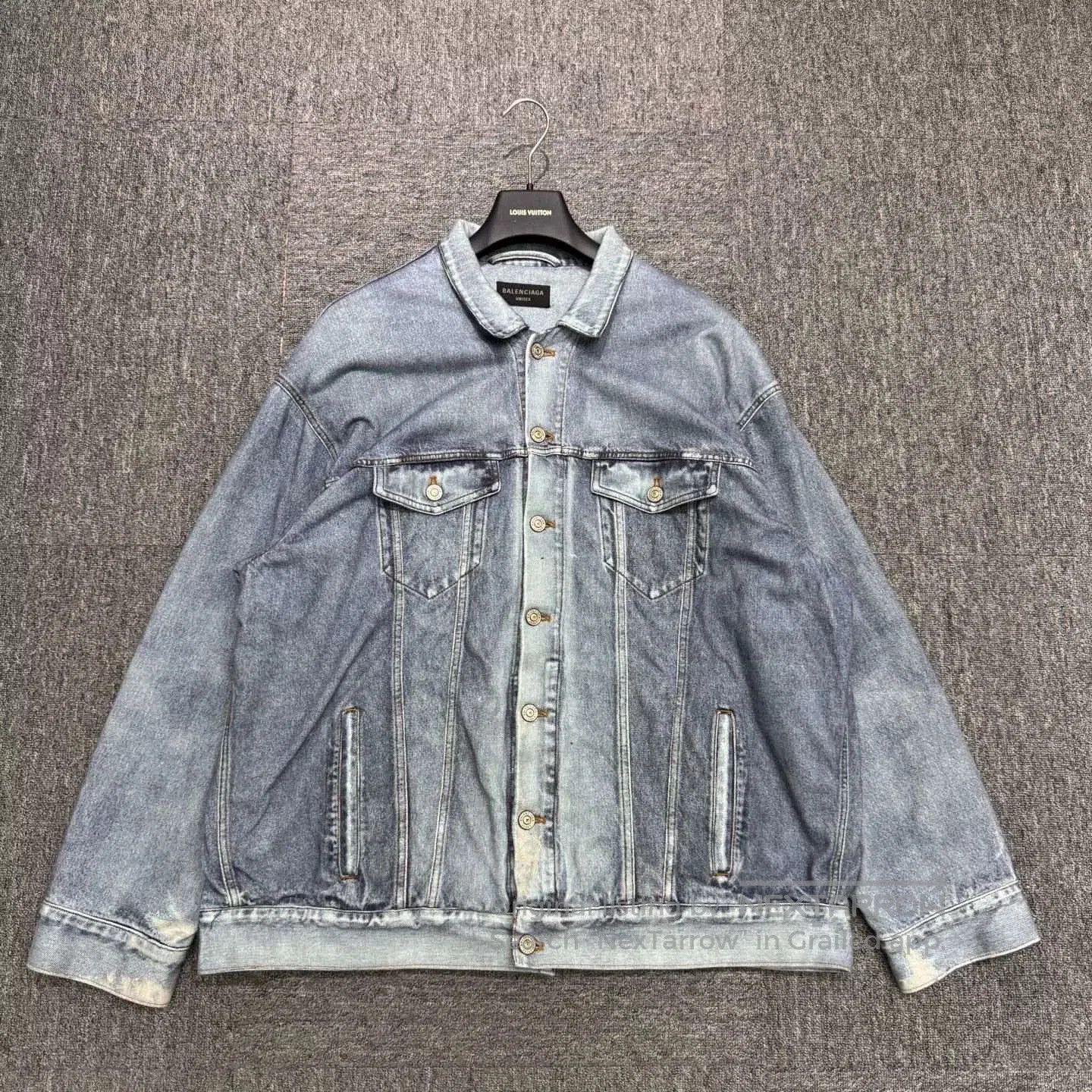 Balenciaga Balenciaga Washed Distressed Denim Jacket. Size US L / EU 52-54 / 3 - 1 Thumbnail