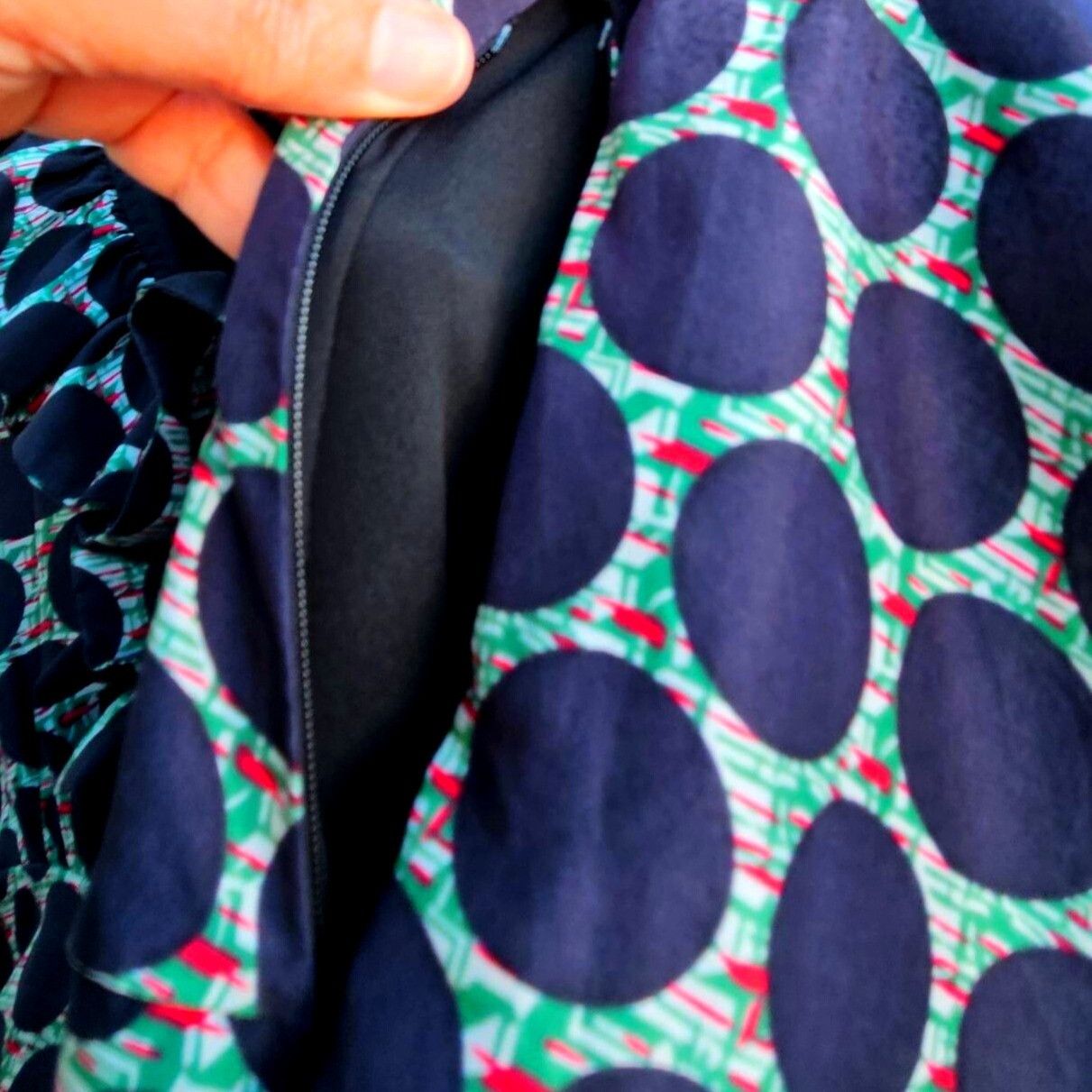 Tsumori Chisato Tsumori Chisato Silk Ruffle Dress Navy Dot Print Size M Fits Size M / US 6-8 / IT 42-44 - 14 Thumbnail