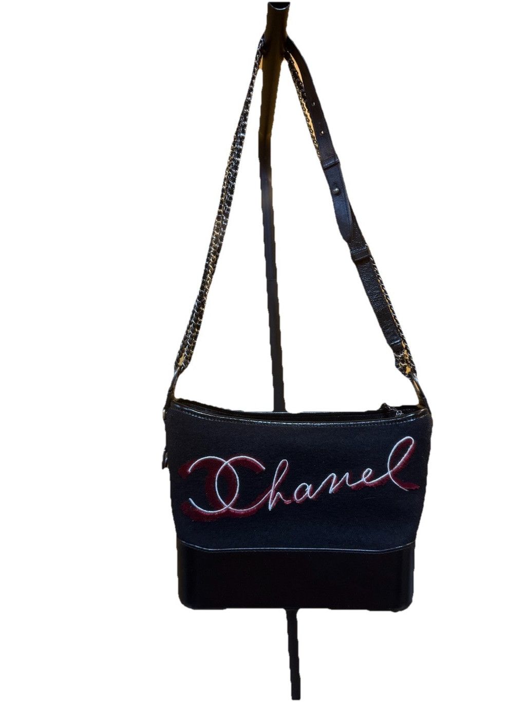 Chanel Chanel Calfskin Wool Embroidered Paris Hamburg Gabrielle Size ONE SIZE - 12 Thumbnail