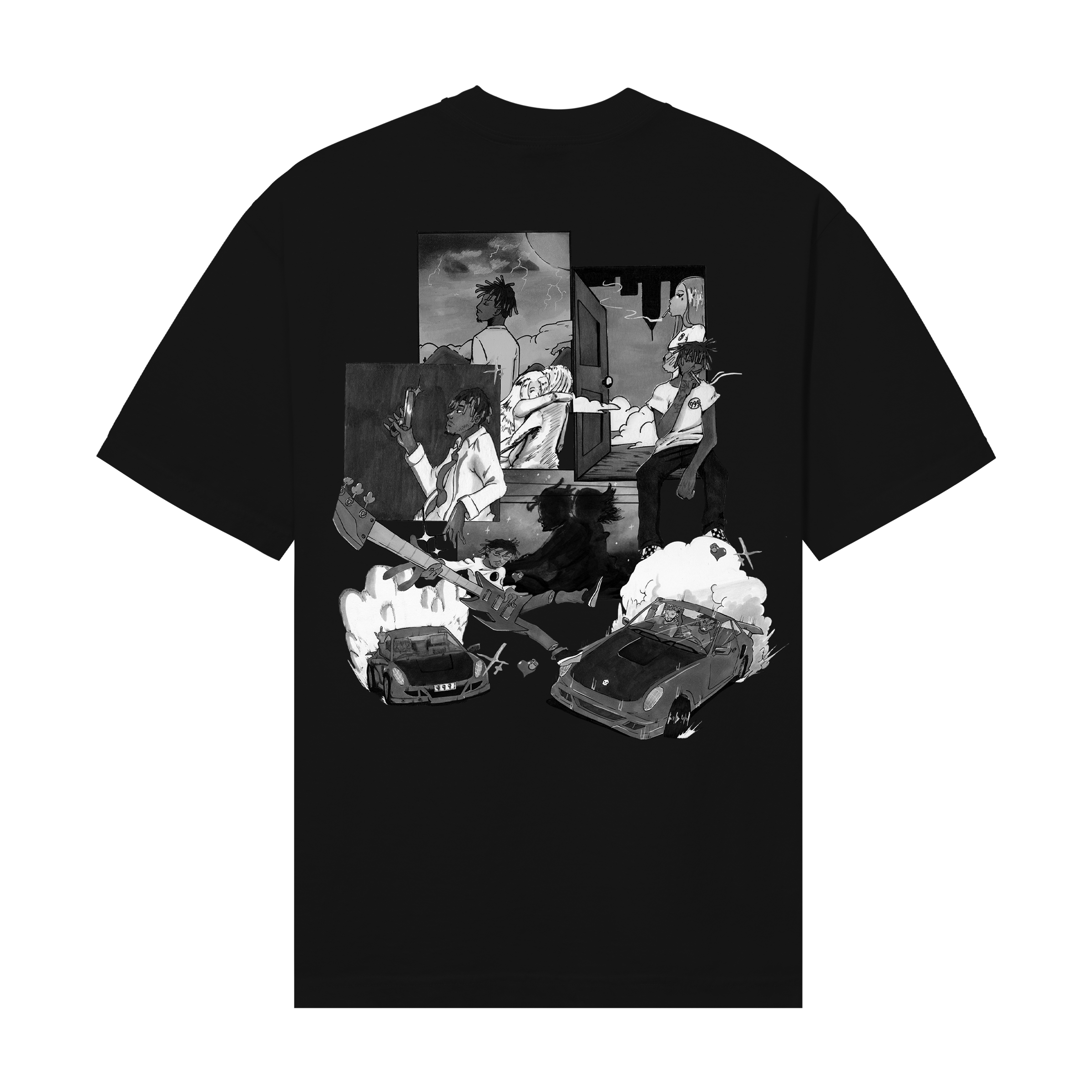999 Club × Revenge Revenge Burnout Red/Black Tee Size US M / EU 48-50 / 2 - 2 Thumbnail
