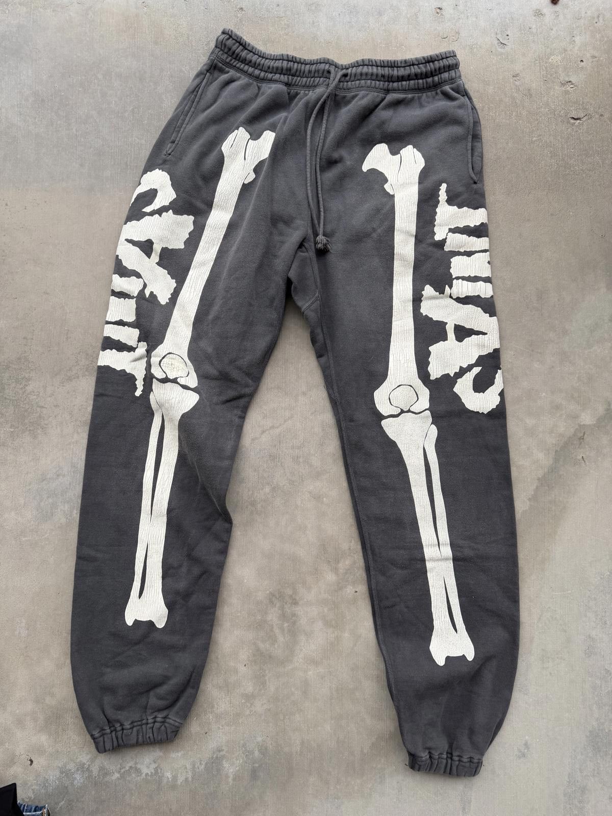 Saint Michael Saint Mxxxxxx Bone Sweatpants Black Size Large VL Vintage Size US 34 / EU 50 - 1 Thumbnail