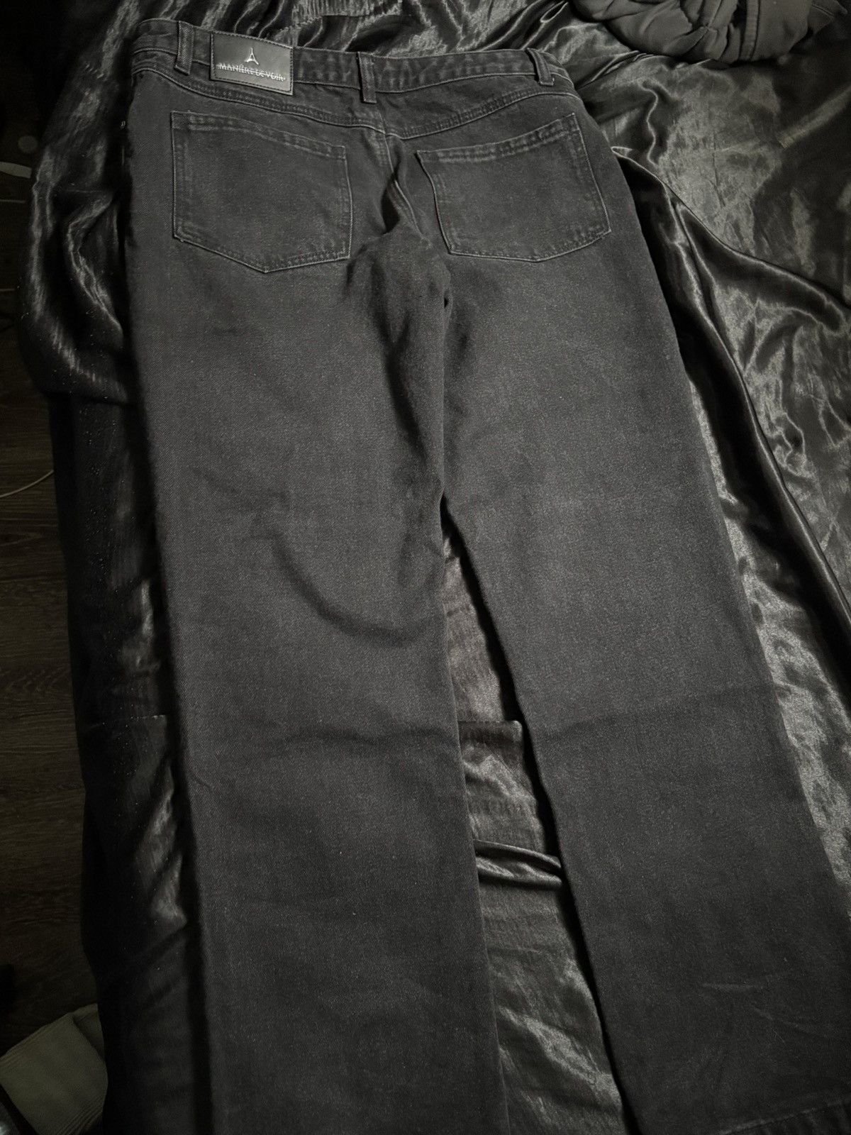 Maniere De Vior Relaxed Fit Jean - Washed Black Size US 32 / EU 48 - 5 Thumbnail