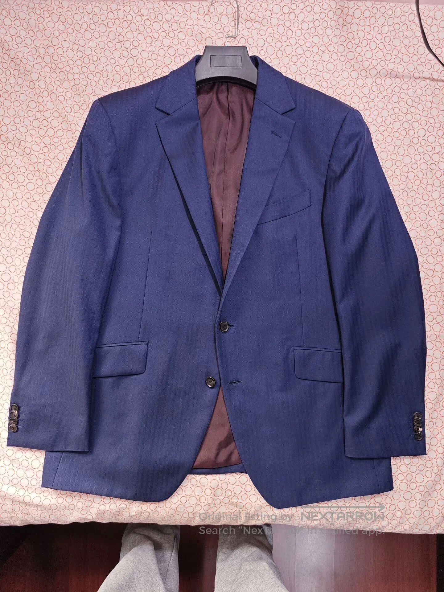 Japanese Brand Custom Italian Wool Blend Suit Jacket. Size US L / EU 52-54 / 3 - 5 Thumbnail