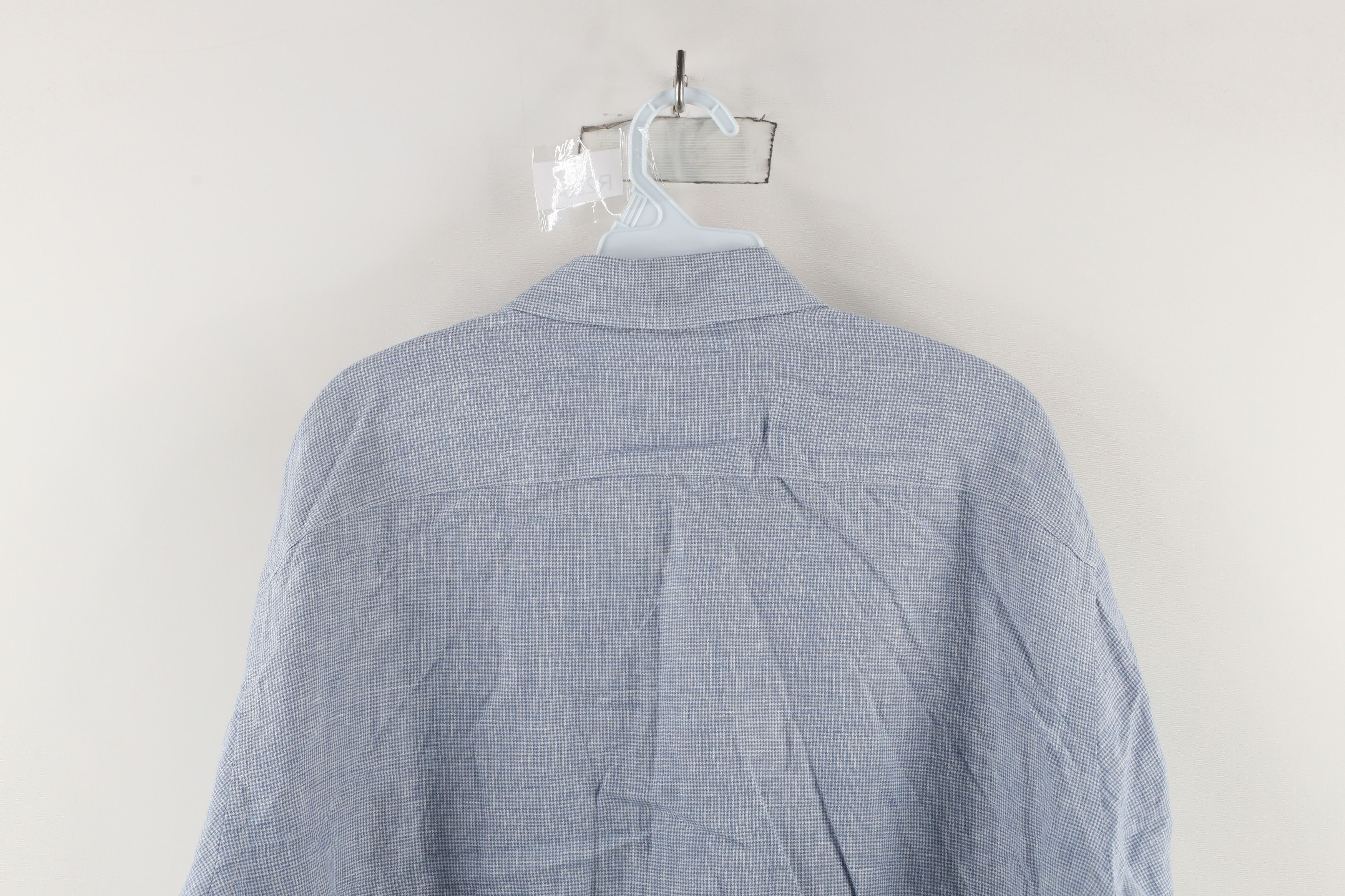 UNTUCKit × Vintage Untuckit Weave Long Sleeve Collared Button Down Shirt Blue Size US XL / EU 56 / 4 - 12 Thumbnail