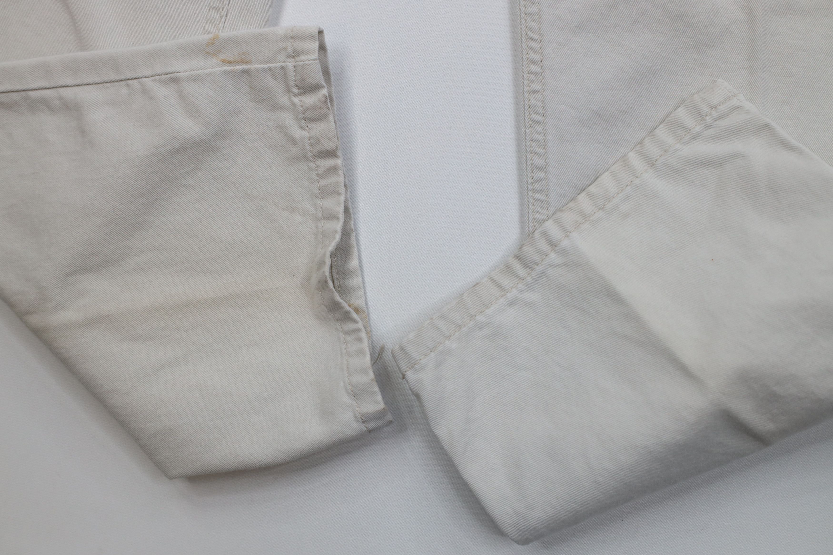 Ralph Lauren Vintage 90s Ralph Lauren Spell Out Straight Leg Pants Beige Size 32" / US 10 / IT 46 - 7 Thumbnail