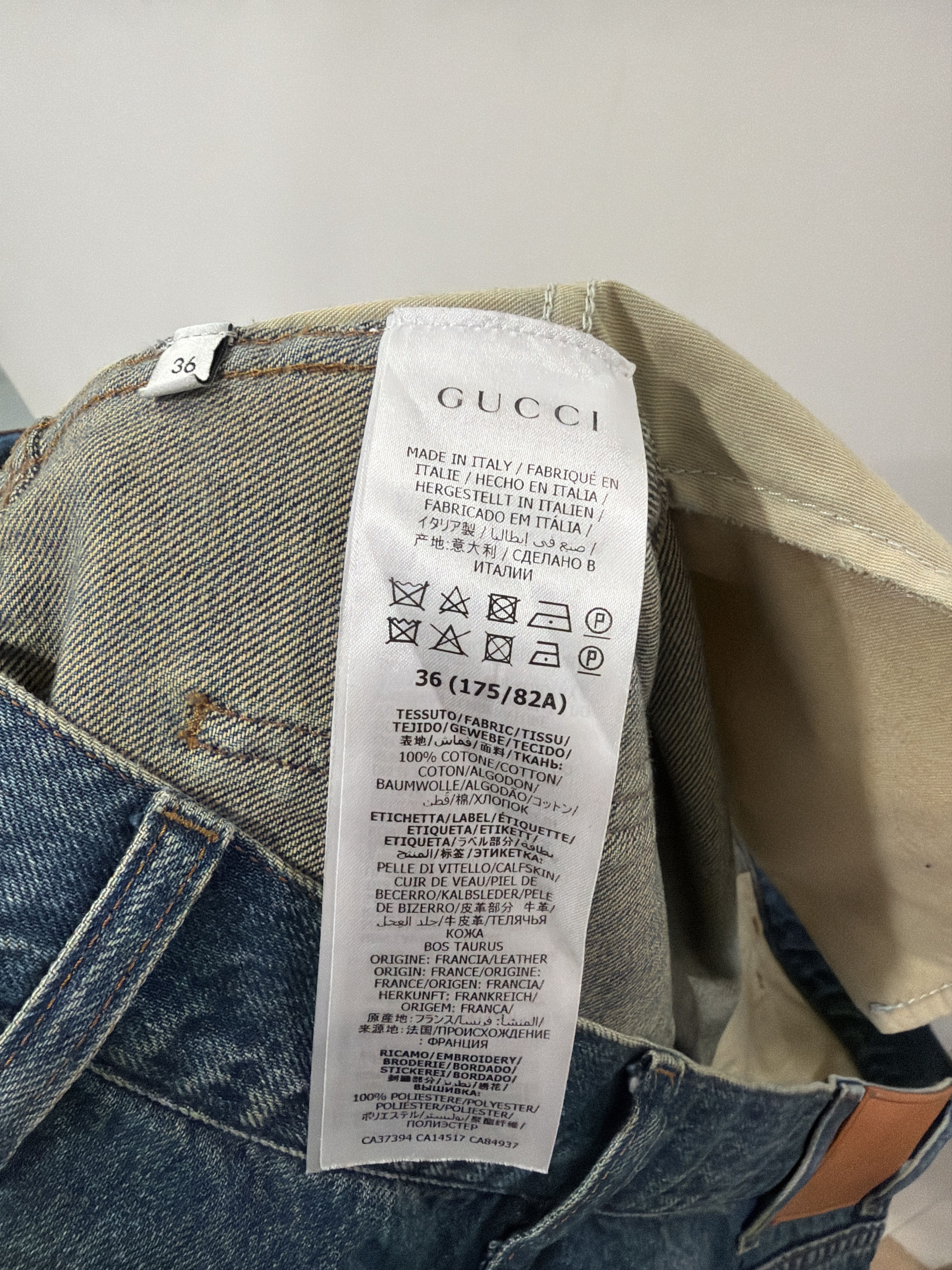 Gucci Gucci FW23 Patchwork Denim Pants Size 36 Size US 36 / EU 52 - 7 Thumbnail