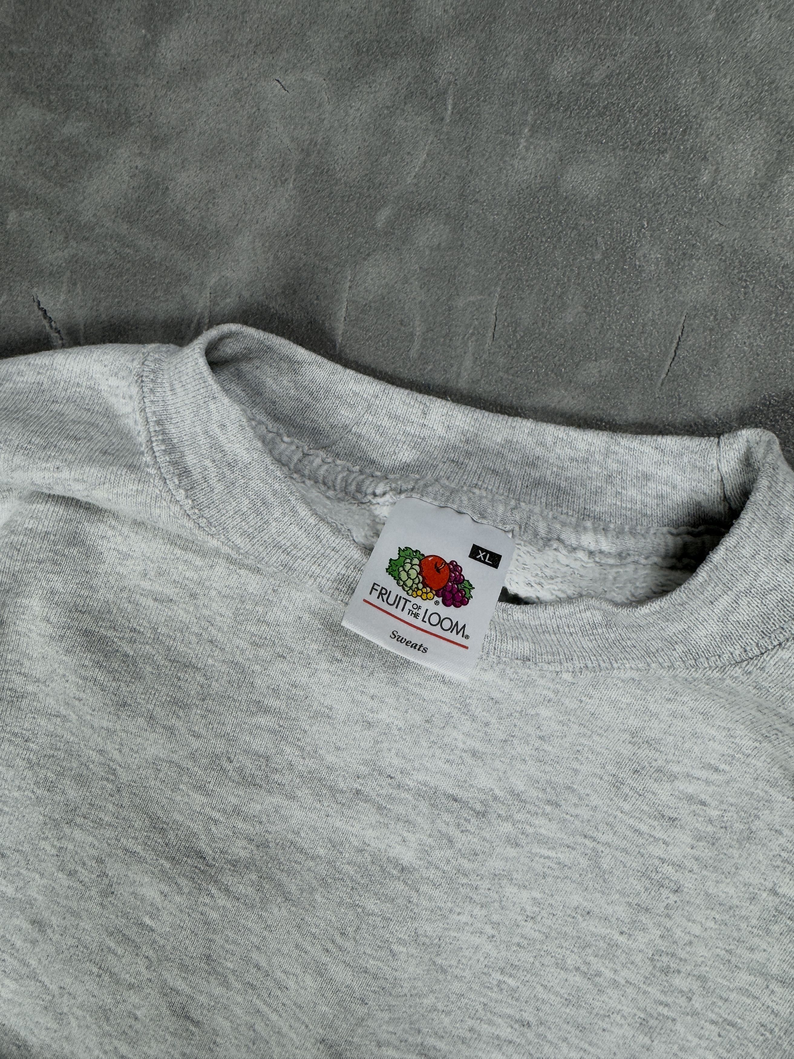 Fruit Of The Loom × Vintage Vintage Fruit Of The Loom FOTL 90s boxy blank crewneck Size US XL / EU 56 / 4 - 7 Thumbnail