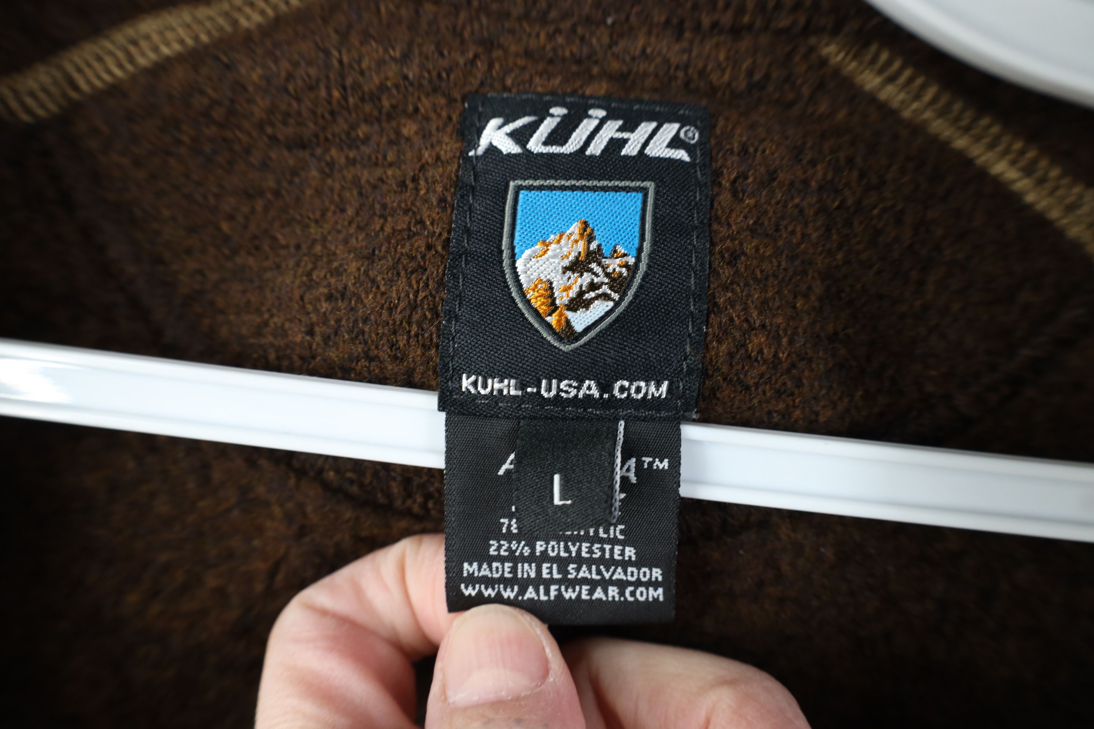 Kuhl Kuhl Mountain Spell Out Alfpaca Fleece Full Zip Jacket Brown Size L / US 10 / IT 46 - 7 Thumbnail