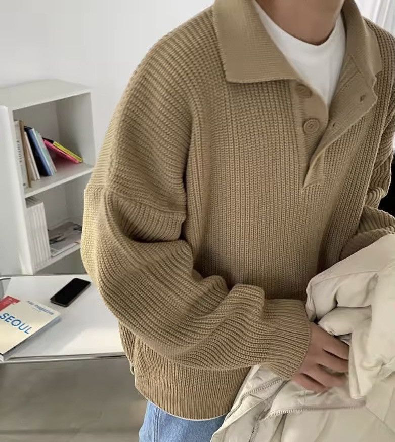 Other Autumn Winter Fashion Man Solid Casual Shirt Pullover Size US L / EU 52-54 / 3 - 3 Thumbnail