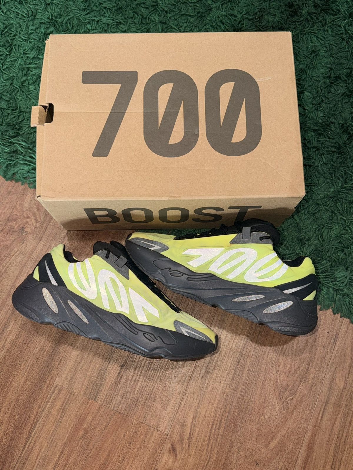 Yeezy Yeezy Boost 700 MNVN “Phosphor” - Size 9M Size US 9 / EU 42 - 1 Thumbnail