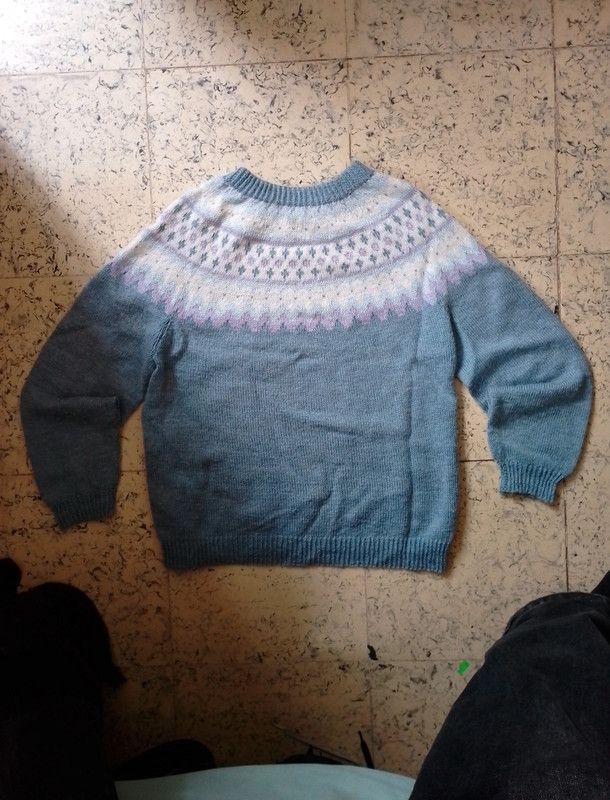 Vintage Cardigan Vintage light blue and white Size US M / EU 48-50 / 2 - 4 Thumbnail