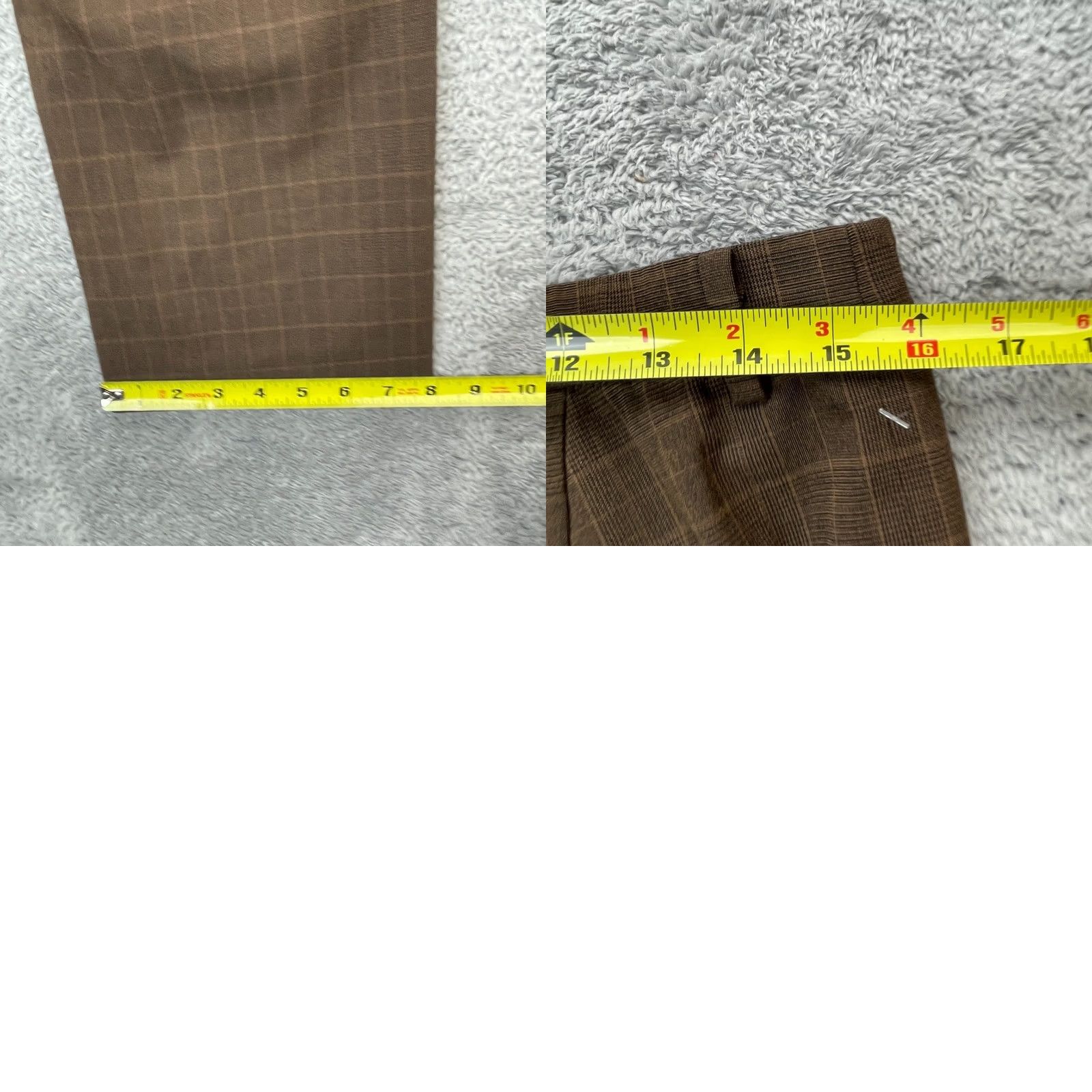 Uniqlo Uniqlo Womens Large Brown Glen Plaid Smart Ankle Pants Stretch Wrinkle Resistant Size 24" / US 00 / IT 34 - 8 Thumbnail