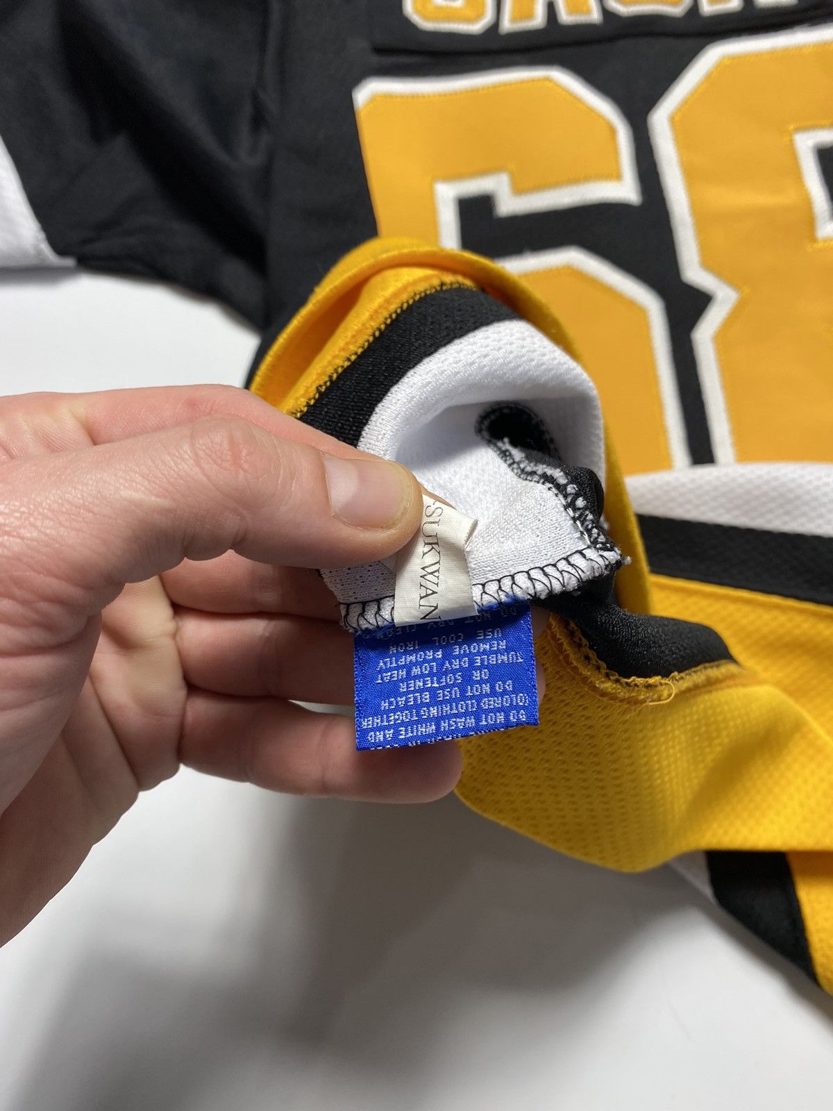 Ccm × Starter × Vintage Snoop Dog style 90s Pittsburgh Penguins Jagr CCM Jersey Size US S / EU 44-46 / 1 - 15 Thumbnail