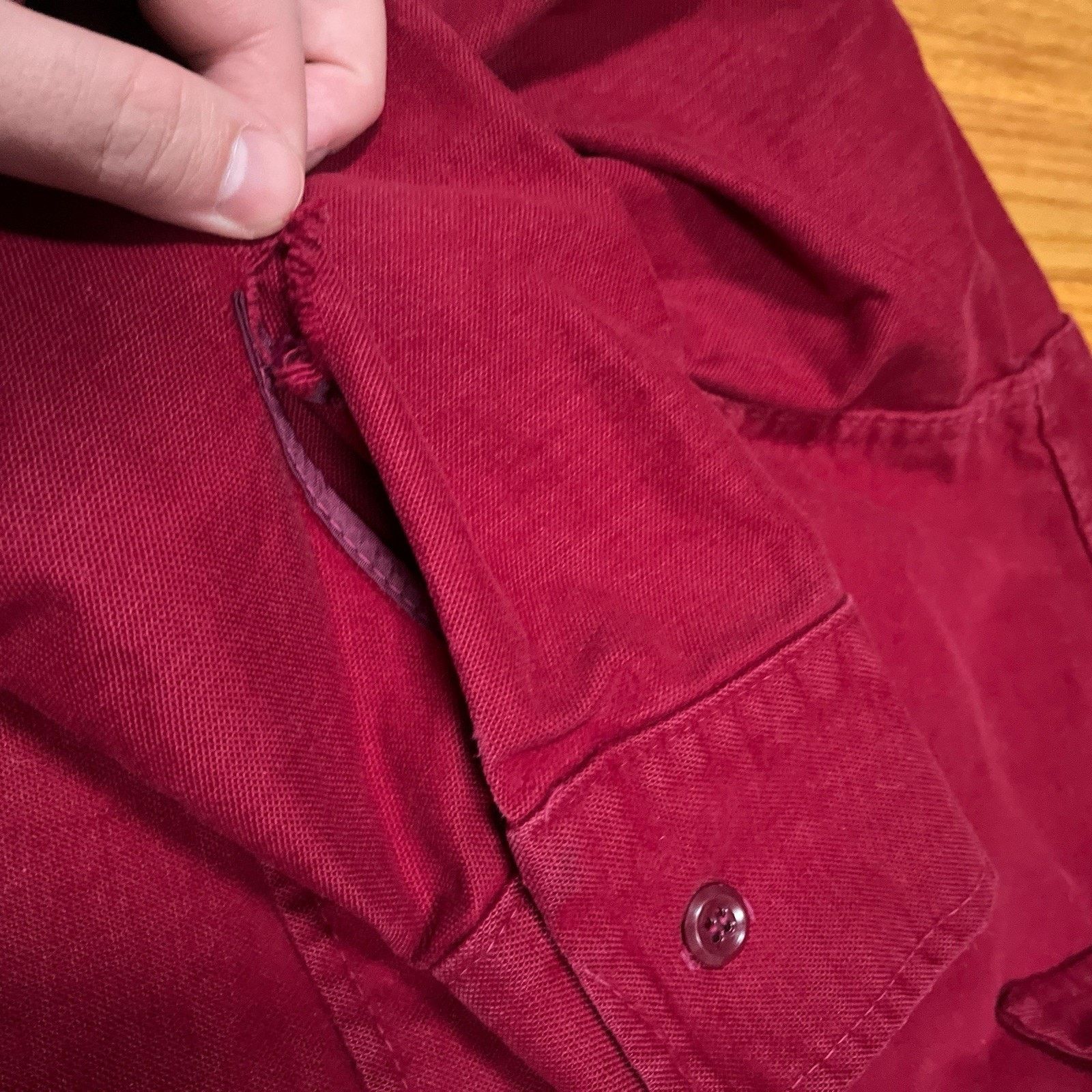 Orvis VTG Orvis Shirt Red Chamois Button Workwear Distressing 90s Size US L / EU 52-54 / 3 - 10 Thumbnail