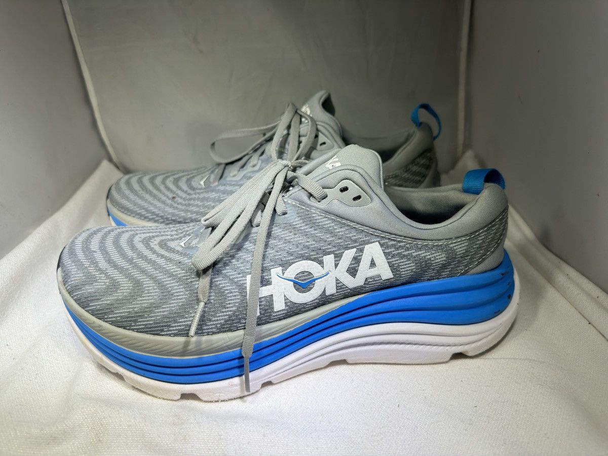 Hoka Hoka Gaviota 5 Gray Running Shoes Sneakers Men's 9 2E Wide Size US 9 / EU 42 - 1 Thumbnail