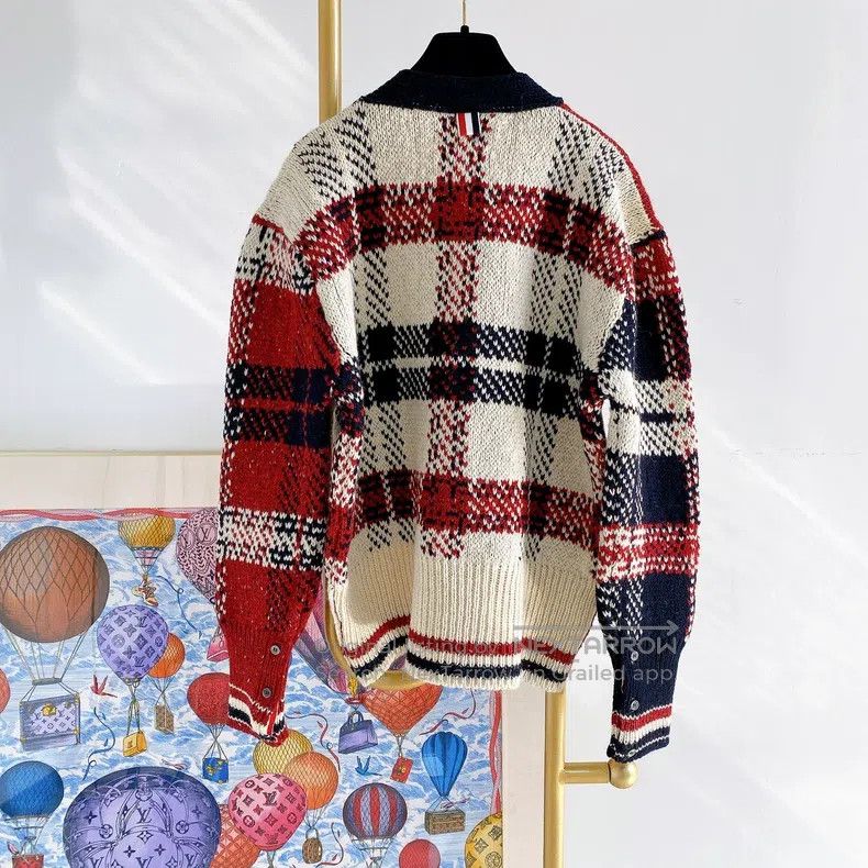 Thom Browne Thom Browne Colorblock Knit Cardigan Size US XL / EU 56 / 4 - 2 Thumbnail