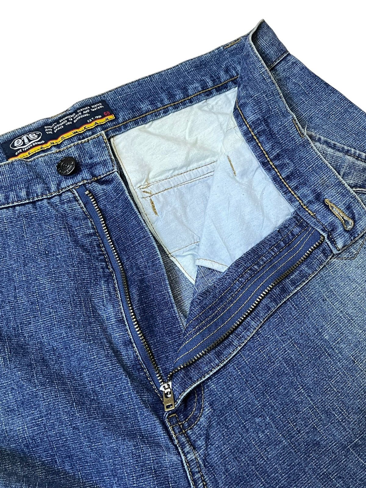 JNCO VINTAGE OTB ONE TOUGH BRAND 2 in 1 BAGGY JEANS INSPIRED JNCO Size US 34 / EU 50 - 16 Thumbnail