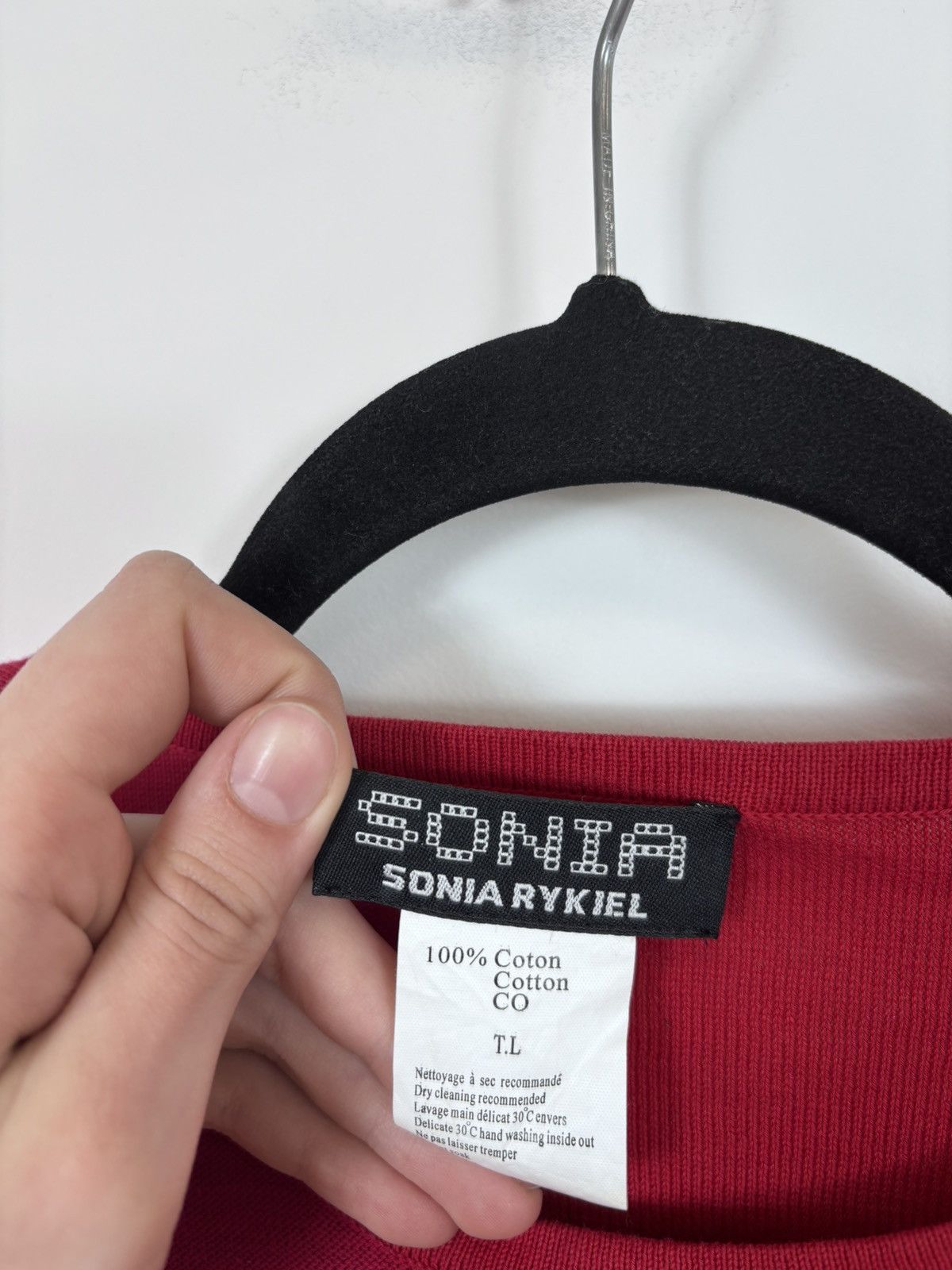 Sonia Rykiel Vintage Sonia Rykiel Women’s Red Mesh Knit Sweater Pullover Size S / US 4 / IT 40 - 8 Thumbnail
