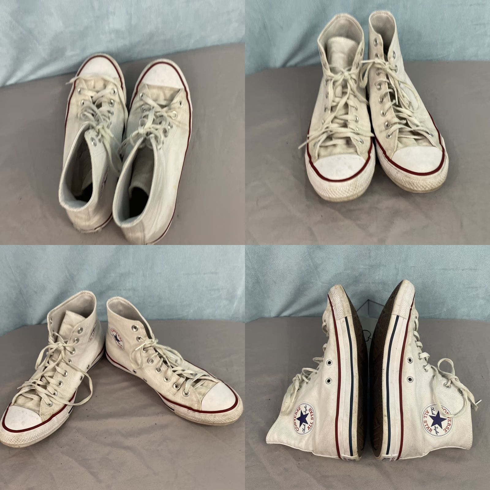 Converse CONVERSE All Star Chuck Taylor All Star Sneaker High Top Mens 8 Womens 10 White Classic BasketBall Shoe Size US 8 / IT 38 - 8 Thumbnail
