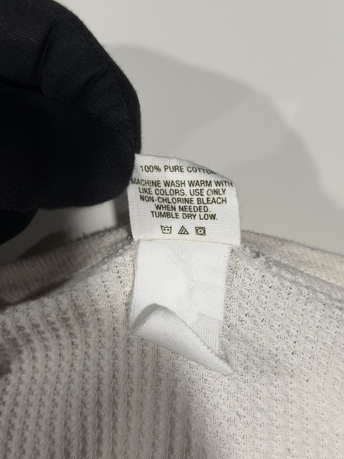 Vintage 1980s Vintage Morgan Mills Grunge Blank Cropped Thermal L Size US L / EU 52-54 / 3 - 8 Thumbnail