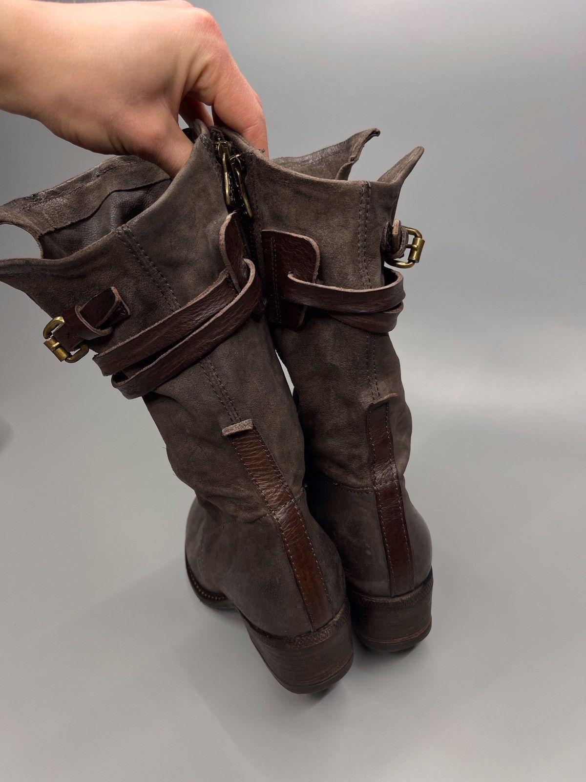 Japanese Brand × Vintage A.S 98 Boots Leather Style Rick Owens Size US 5.5 / EU 38 - 10 Thumbnail