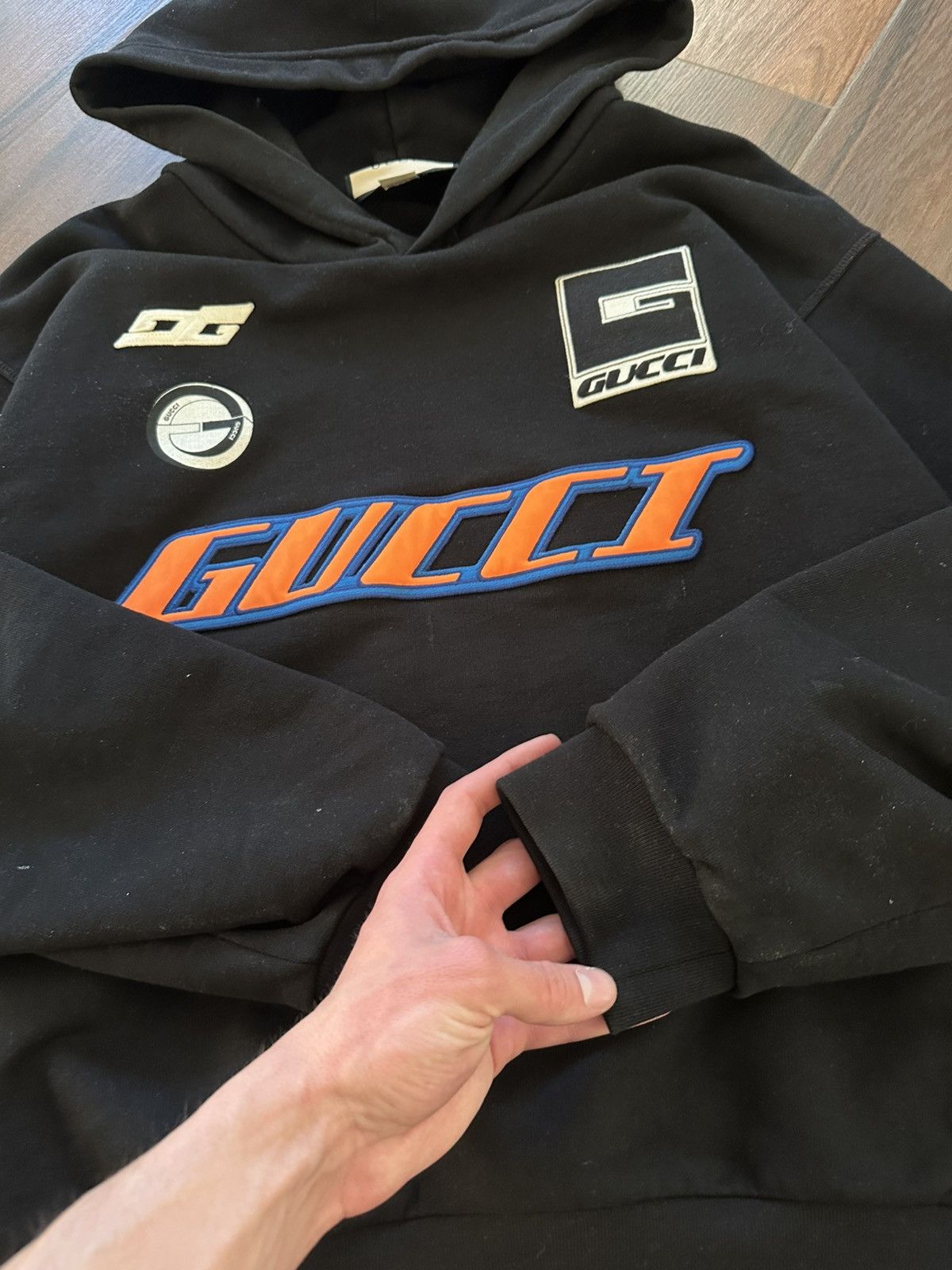 Gucci Gucci Cotton Jersey Hoodie Stripe M Size US M / EU 48-50 / 2 - 4 Thumbnail