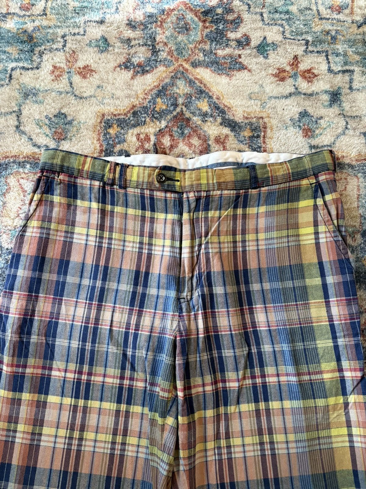 Polo Ralph Lauren Polo Ralph Lauren Plaid Buckleback Shorts Size 37 Size US 37 - 4 Thumbnail