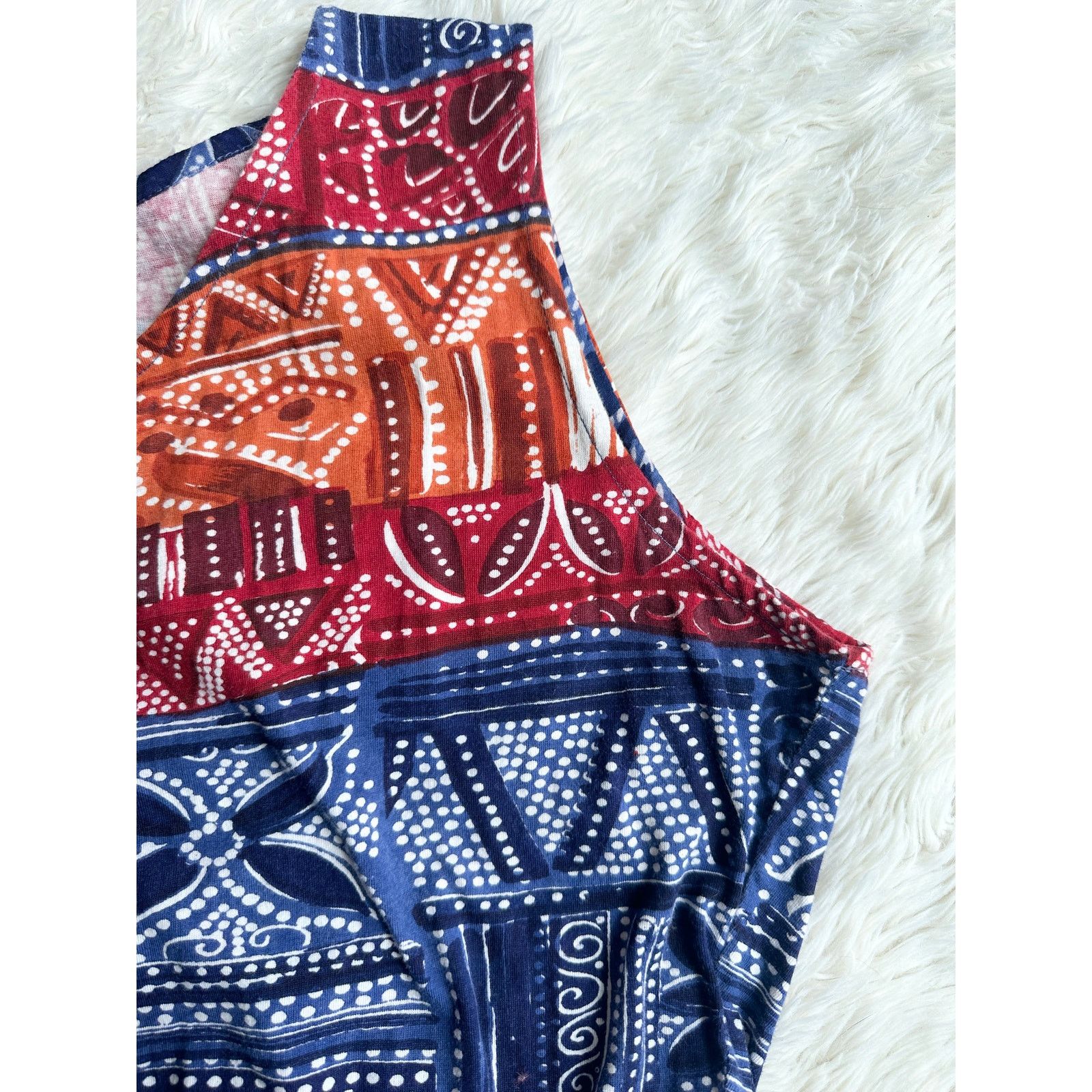 Vintage 90’s No Boundaries Boho Cotton Midi Dress Size L / US 10 / IT 46 - 3 Thumbnail