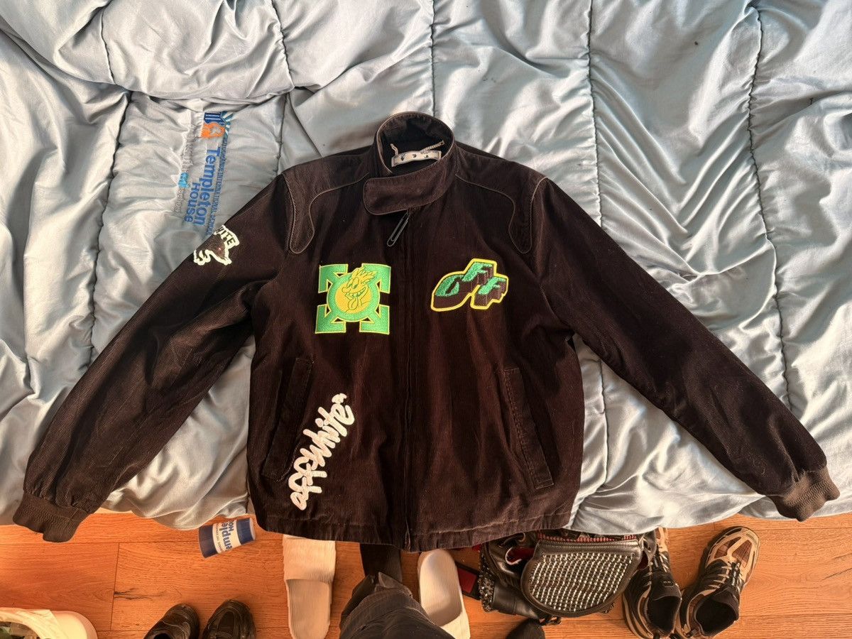 Off-White Off-White Black Corduroy Moto Jacket Size US L / EU 52-54 / 3 - 11 Thumbnail