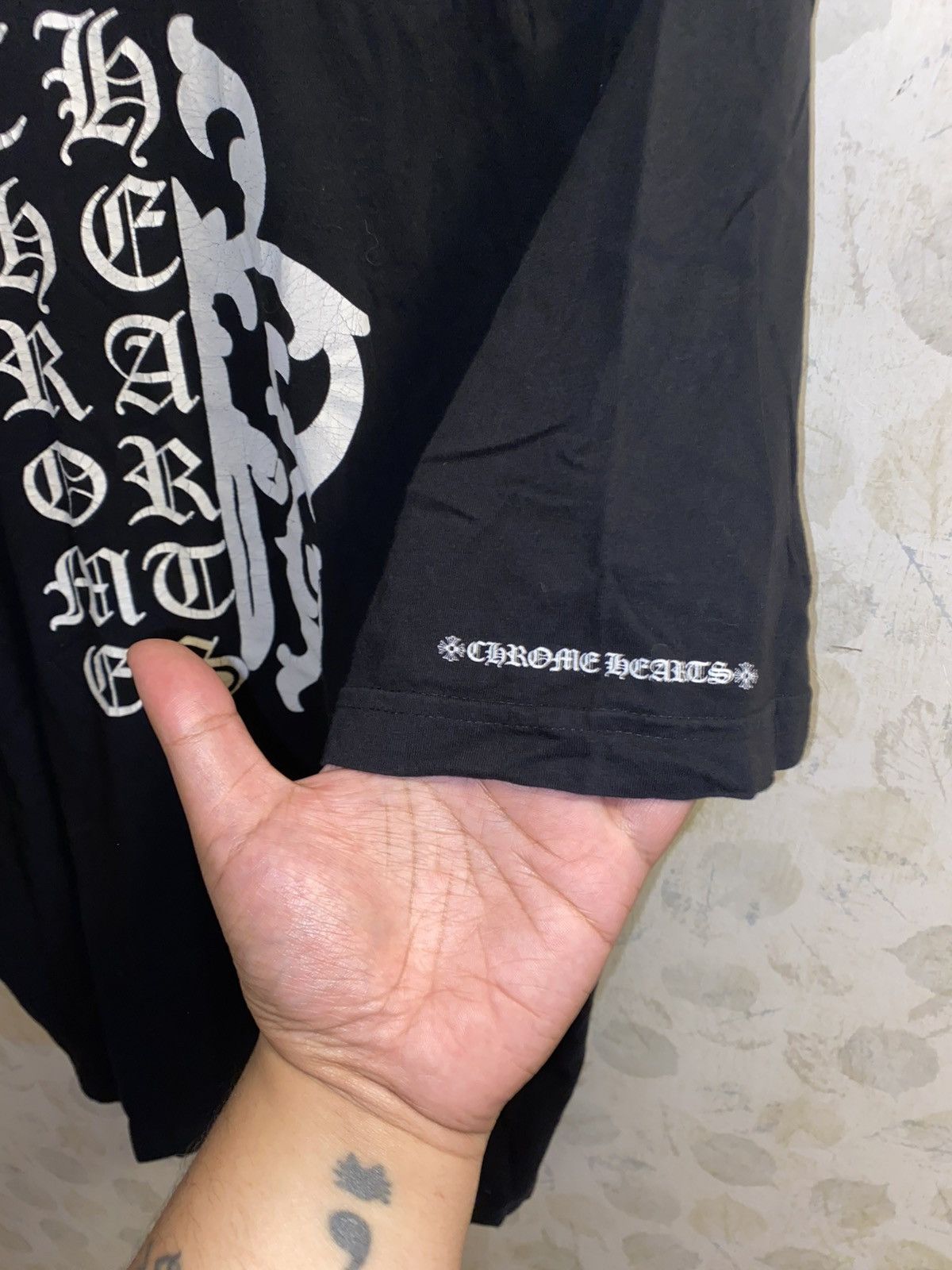 Chrome Hearts CH 1/2 Vine Dagger 🗡️ Pocket Tee in Black - Sz XXL Size US XXL / EU 58 / 5 - 3 Thumbnail