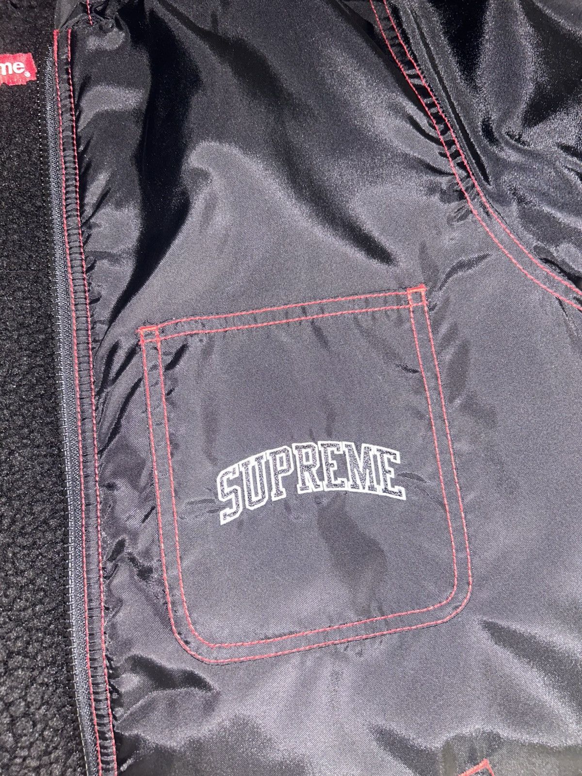 Supreme Sherpa Lined Nylon Zip Up Jacket Size US S / EU 44-46 / 1 - 4 Thumbnail