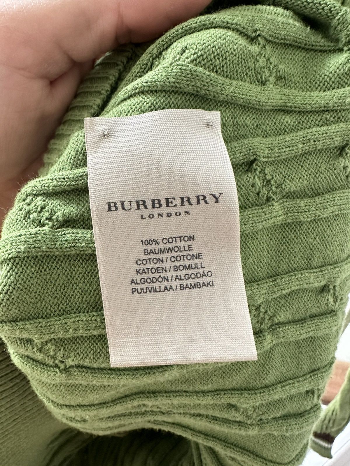 Burberry Burberry Cable Knit Sweater Size US XL / EU 56 / 4 - 5 Thumbnail