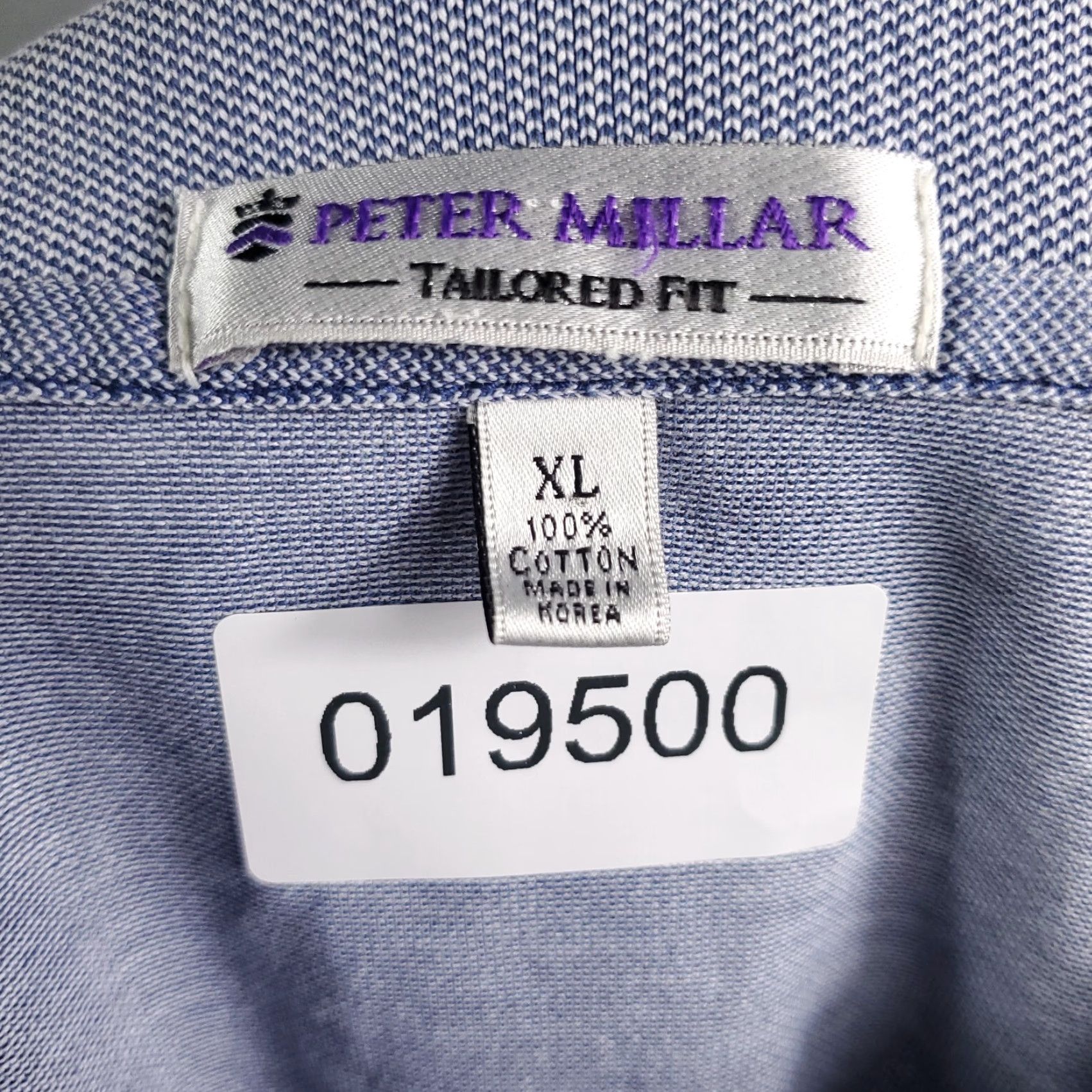 Peter Millar Peter Millar Polo Shirt Men's XL Blue Solid Casual Tailored Fit Short Sleeve Golf Size US XL / EU 56 / 4 - 7 Thumbnail