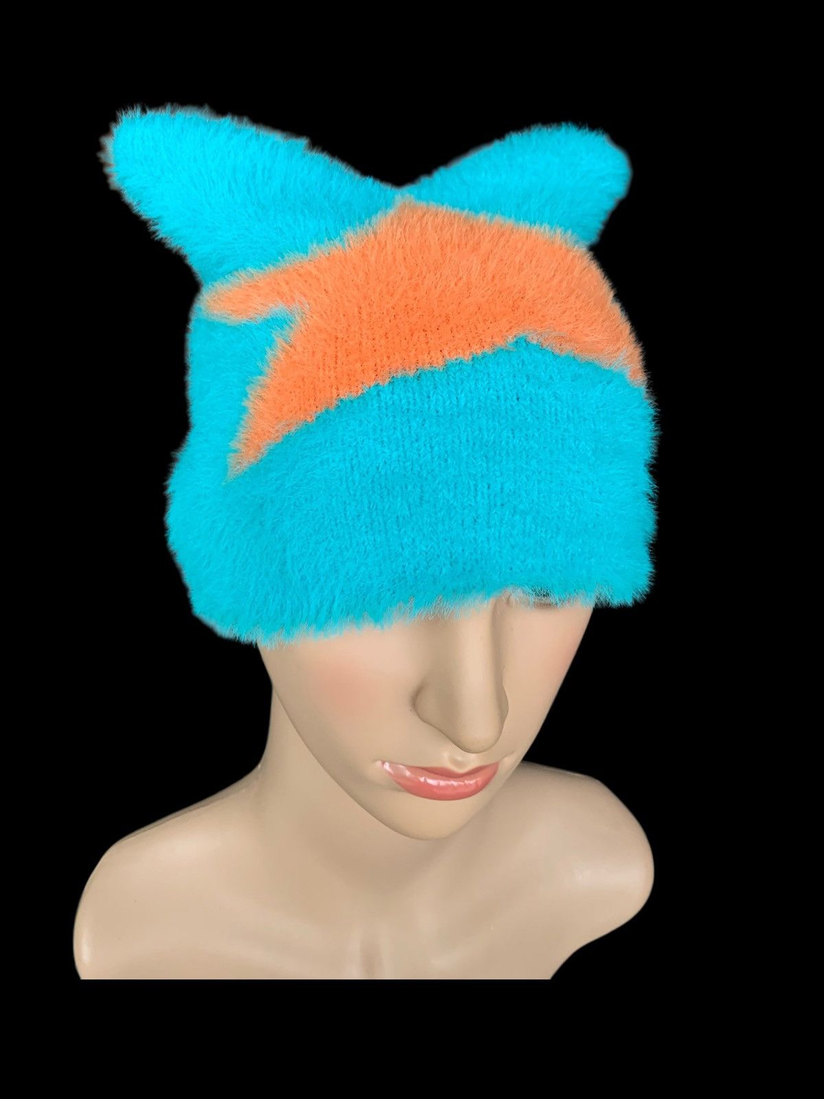 Designer × Japanese Brand × Kapital Cute Beanie Y2k Fuzzy Fluffy Hat Size ONE SIZE - 1 Thumbnail