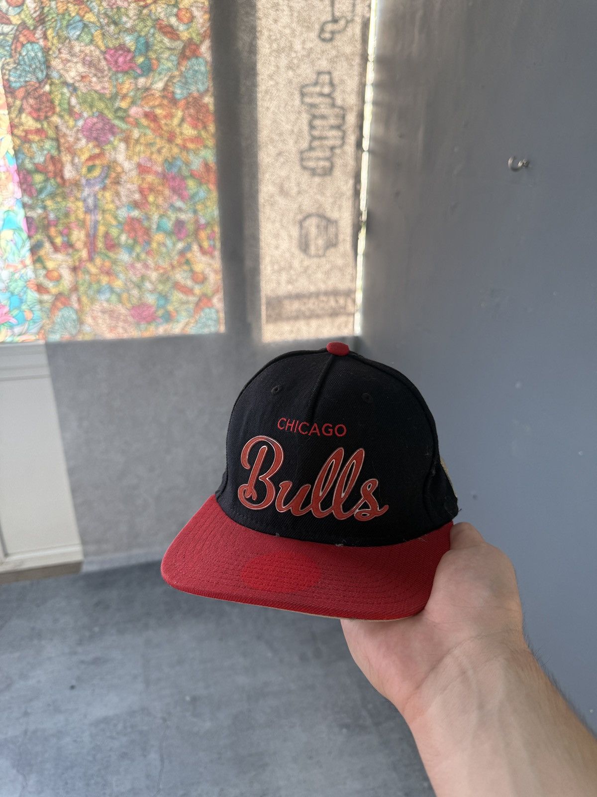 NBA Vintage 90s NBA Chicago Bulls Spell Out Snapback Hat Size ONE SIZE - 2 Thumbnail