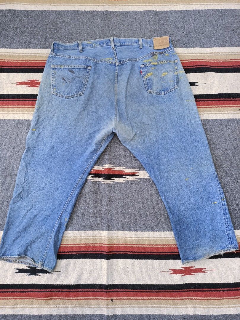 Levi's Vintage Levi’s 501 Rindem Selvedge Single R - Big Fit W50 Size US 44 / EU 60 - 6 Thumbnail