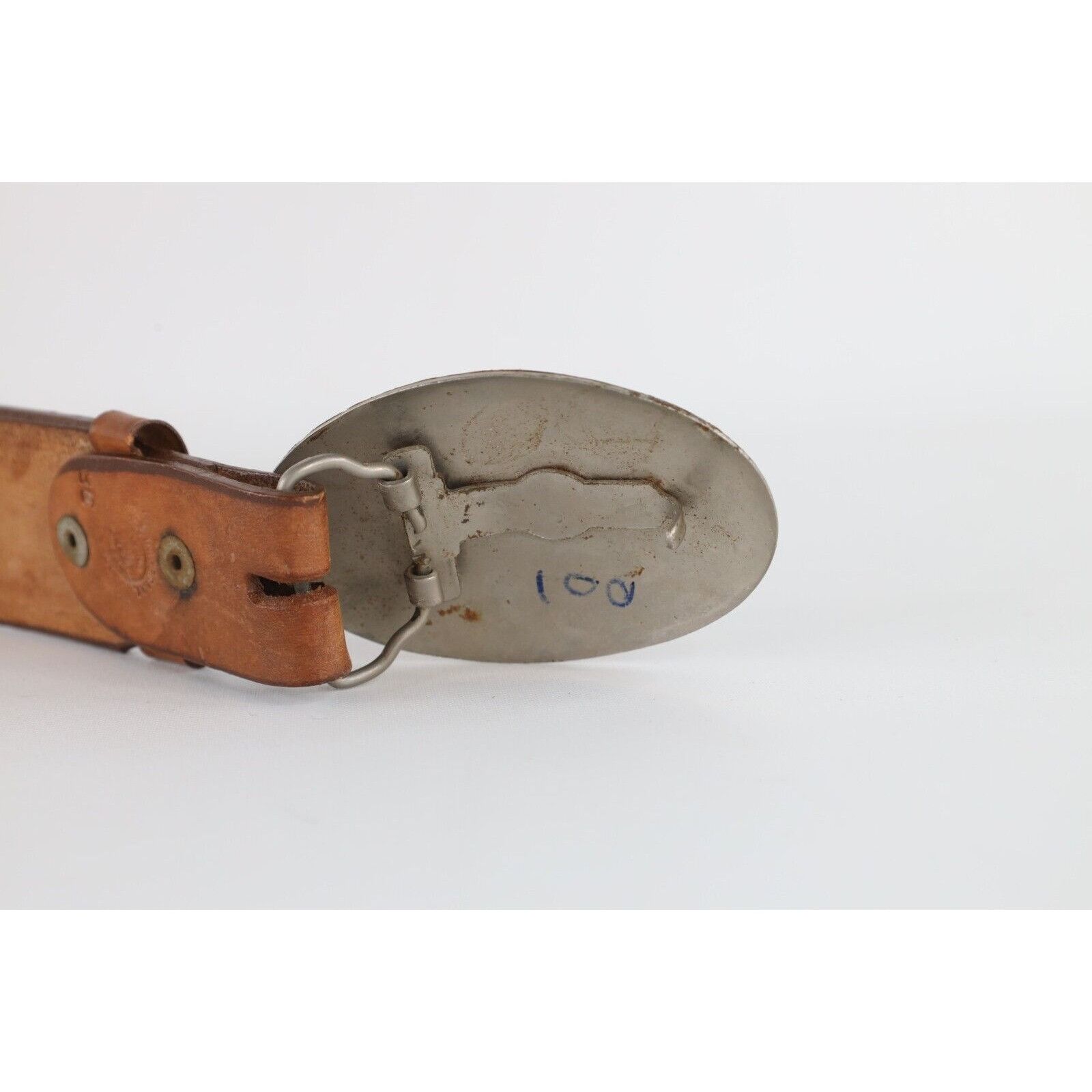 Vintage Vintage 70s Streetwear Flower Floral Tiger Leather Belt Size 36 - 7 Thumbnail