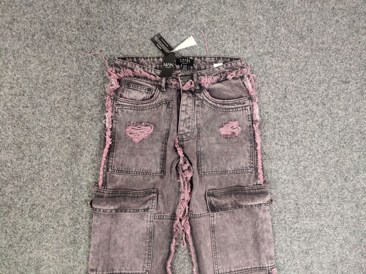Hysteric Glamour Vintage Japan Denim flare frayed edge cargo jeans Y2K Style Size US 29 - 8 Thumbnail