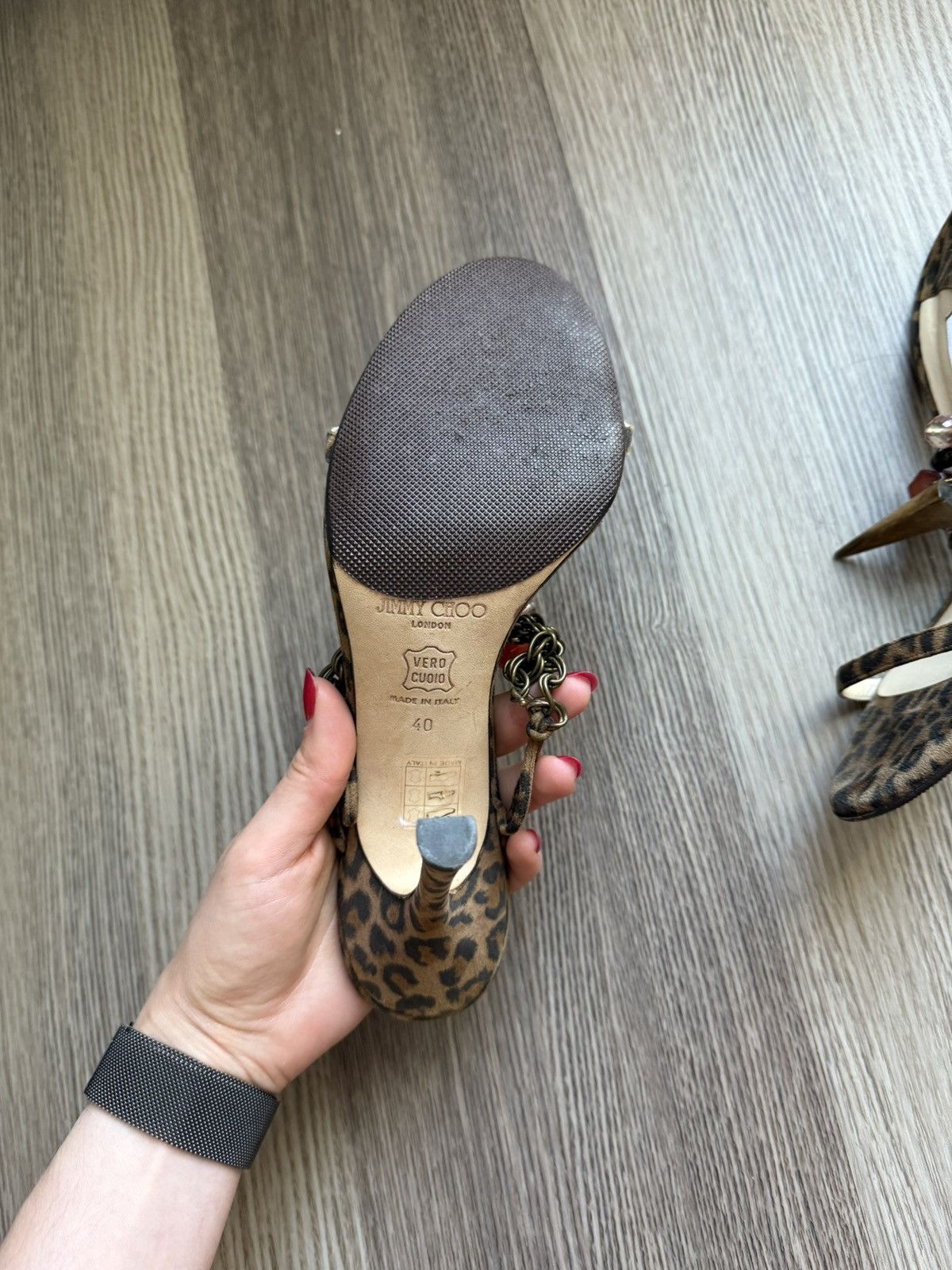 Jimmy Choo Jimmy Choo Leopard Heels Size US 10 / IT 40 - 4 Thumbnail