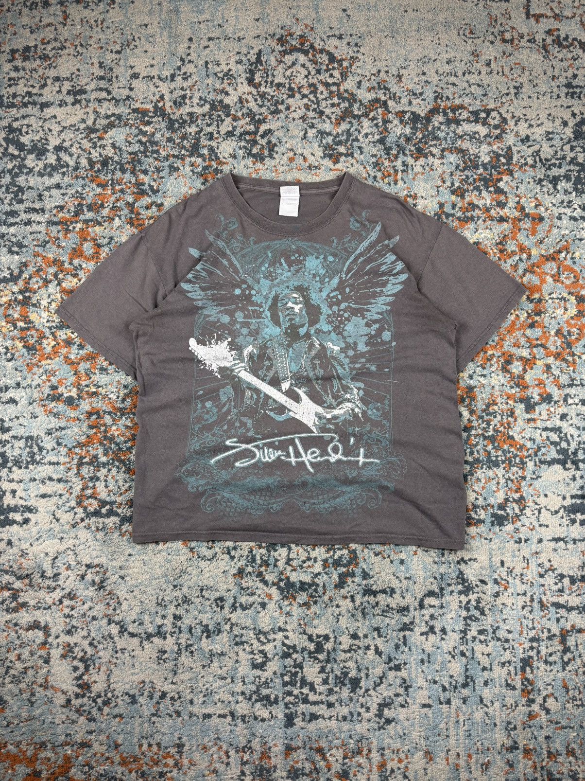 Jimi Hendrix Crazy vintage 2000s Jimi Hendrix faded washed gralhic tee Size US L / EU 52-54 / 3 - 1 Thumbnail