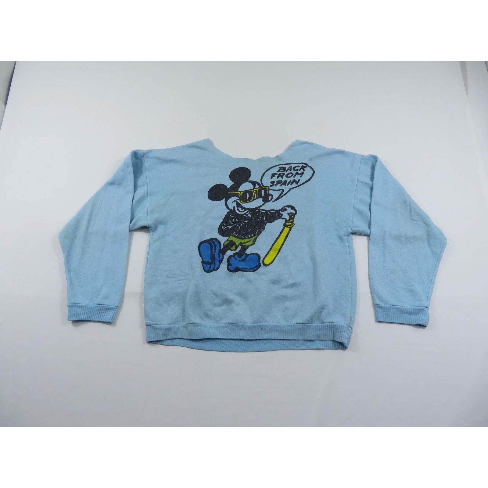 Other Mickey Mouse Sweatshirt, Back From Spain, Womens Sz L? 1980s Size L / US 10 / IT 46 - 1 Thumbnail