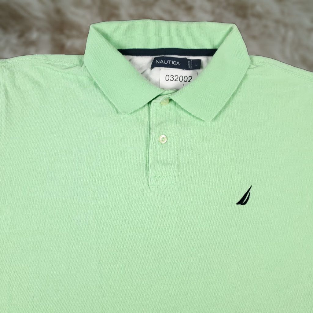Nautica Nautica Polo Shirt Mens Large Green Short Sleeve Activewear Casual Size US L / EU 52-54 / 3 - 1 Thumbnail
