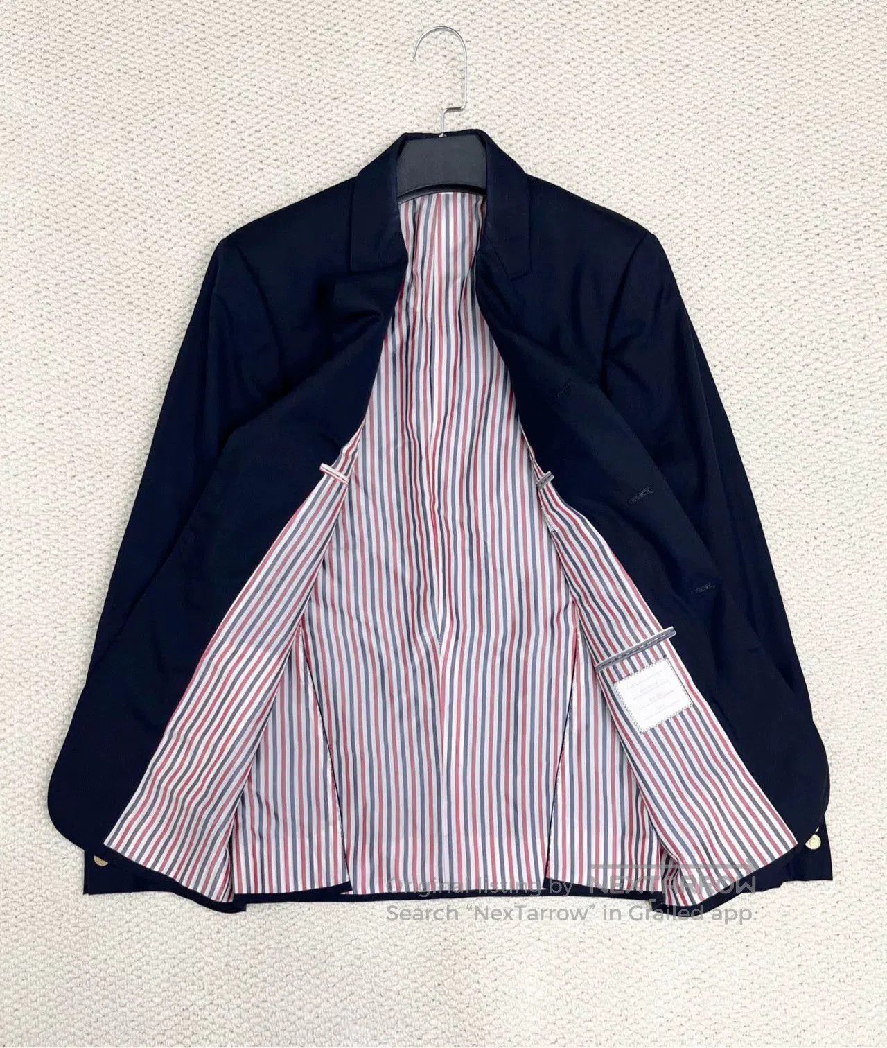 Thom Browne Thom Browne Navy Anchor Button Blazer. Size US M / EU 48-50 / 2 - 7 Thumbnail