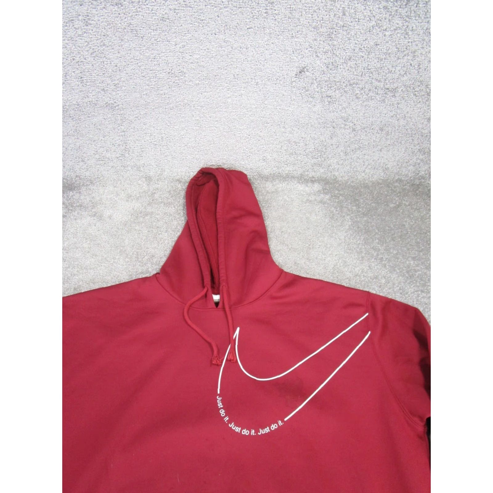 Nike VINTAGE Nike Hoodie Shirt Mens 1X Red Pullover Therma Fit Fleece Hooded Sweatshirt Mens Size US XL / EU 56 / 4 - 2 Thumbnail