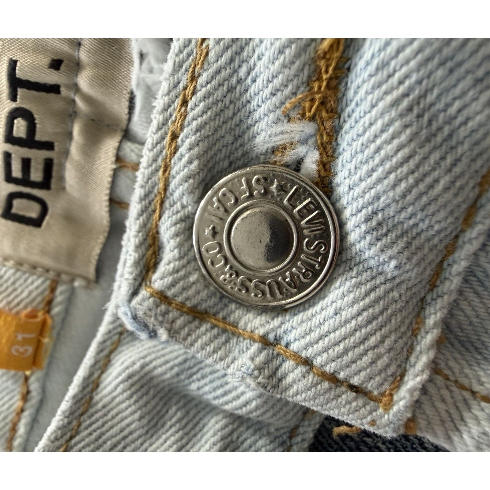 Gallery Dept. Size 31 - Gallery Dept Ken Denim Distressed Patchwork Size US 31 - 5 Thumbnail