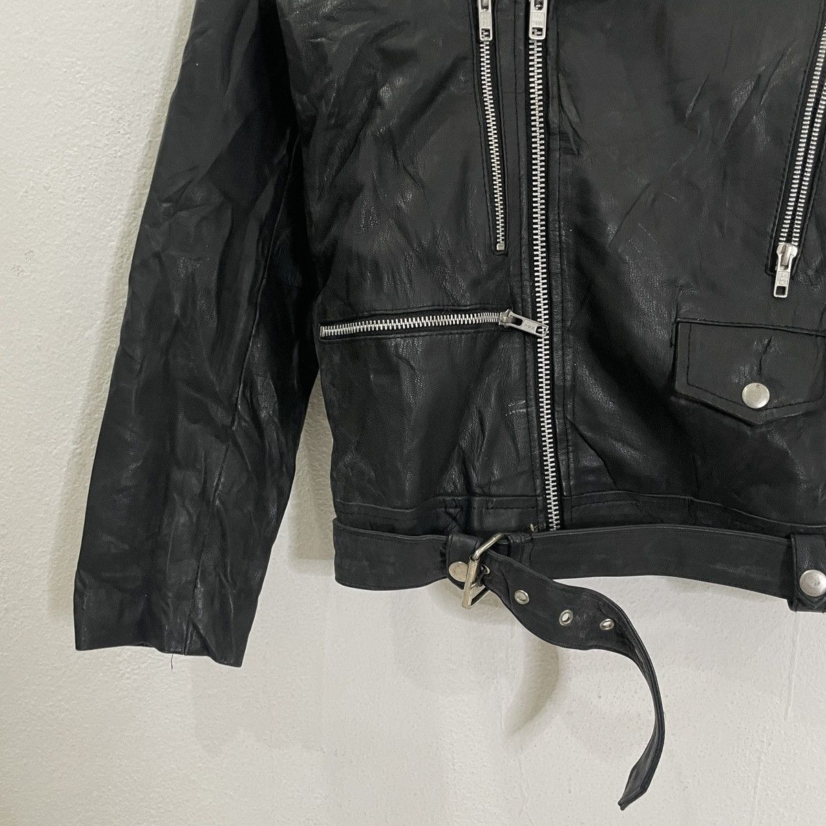 Japanese Brand Vintage Asos Leather Bikers Jacket Size US S / EU 44-46 / 1 - 3 Thumbnail