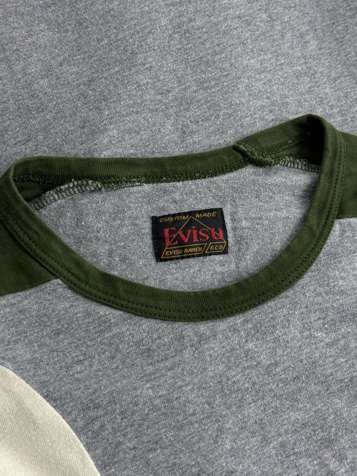 Evisu Vintage Evisu Longsleeve Green Gray Size US L / EU 52-54 / 3 - 11 Thumbnail