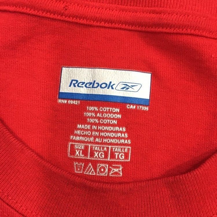 Reebok Y2K Red SPELLOUT Chicago BULLS Basketball NBA T Shirt Size US XL / EU 56 / 4 - 3 Thumbnail