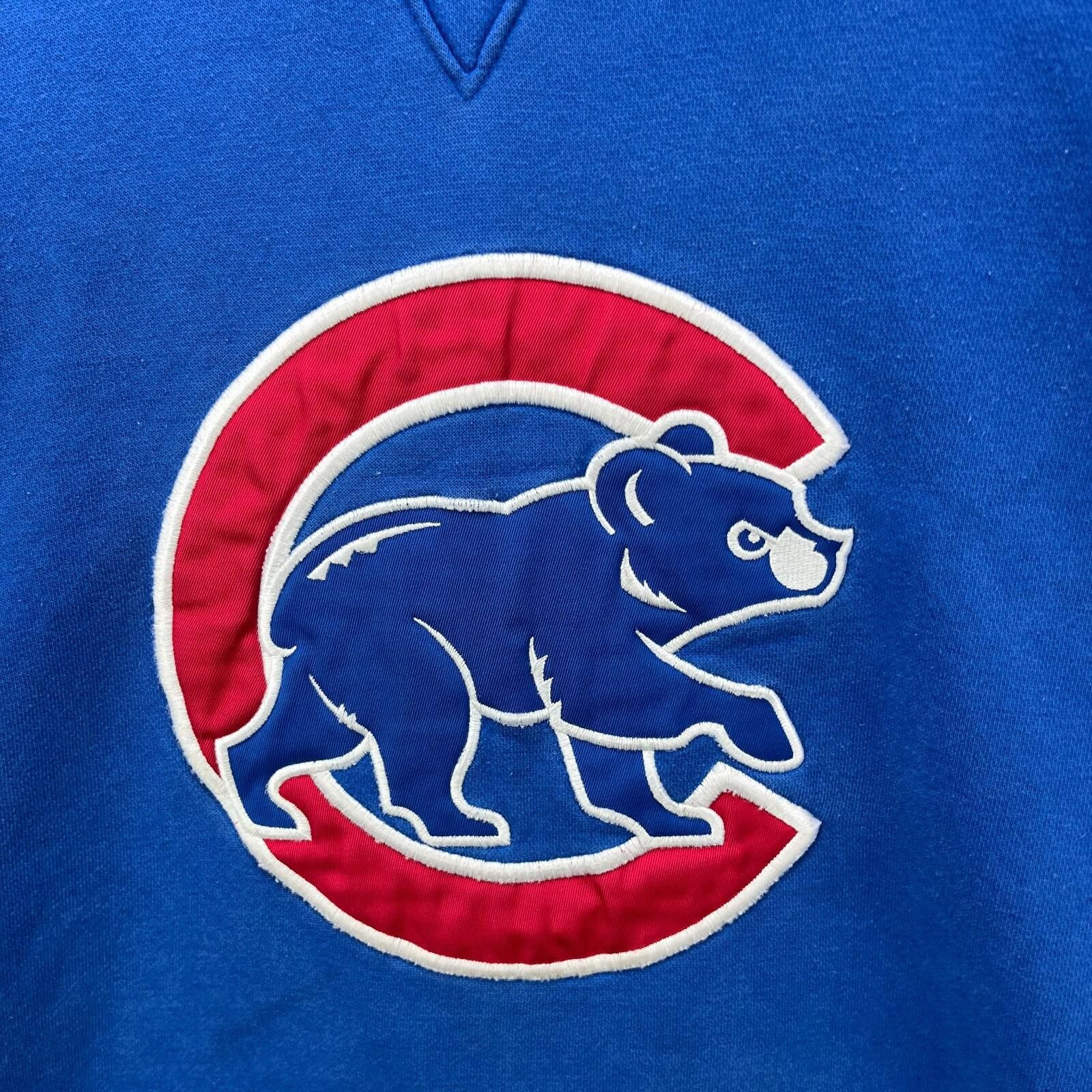 Nike Vintage Nike Middle Swoosh Chicago Cubs Hoodie 2XL Size ONE SIZE - 4 Thumbnail