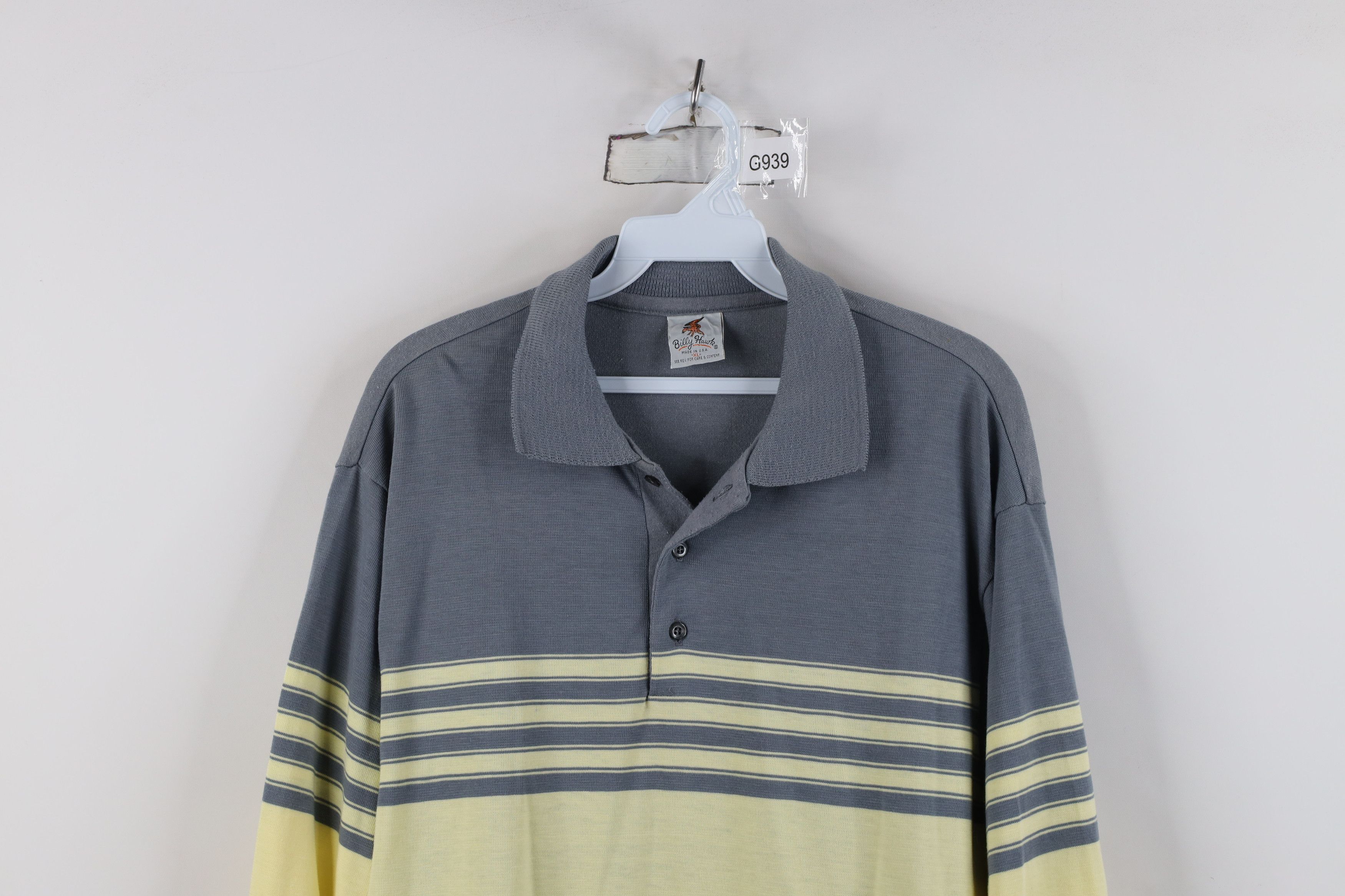 Vintage Vintage 70s Streetwear Striped Long Sleeve Rugby Polo USA Size US XL / EU 56 / 4 - 2 Thumbnail